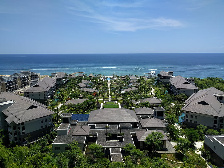 Bali, Indonesia, Hotel, orizzonte, paesaggio