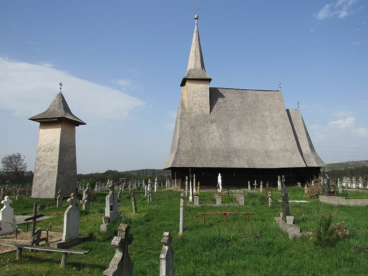 dřevěný kostel, Crisana, Sedmihradsko, Bihor, Rumunsko, sebis, kostel