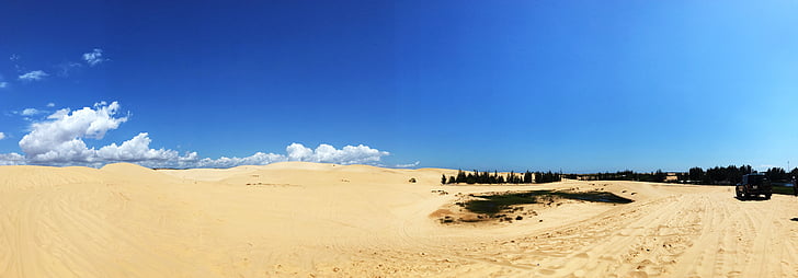 Mina, Vietnam, Phan thiet provincie, woestijn, zand, uitzichtpunt, natuur