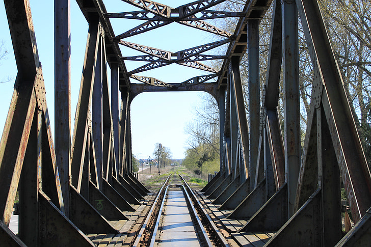 Demiryolu Köprüsü, Masuria, Polonya