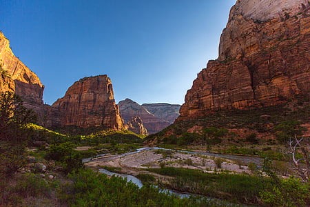 Angelski pristanek, Zion national park, Zion, nacionalni, Utah, pristanek, Park