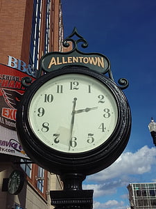 часовник, Алънтаун, Сити център, градски, време, StreetView, хронограф