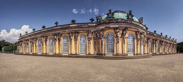 Berliin, Potsdam, Castle, arhitektuur, hoone, maja fassaad, Saksamaa