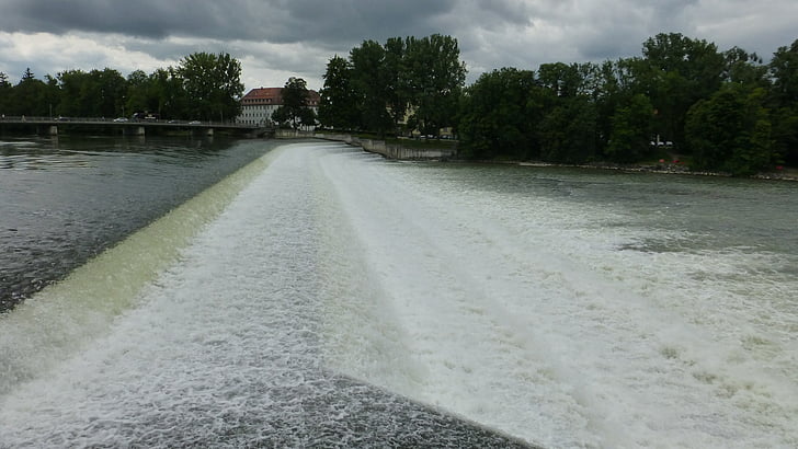Landsberg, Λεχ, νερό, Weir, Καταρράκτης, αρχέγονη δύναμη, Ποταμός