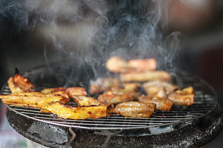 voedsel, Restaurant, rook, Vietnam voedsel, barbecue grill, warmte - temperatuur, Gegrilde