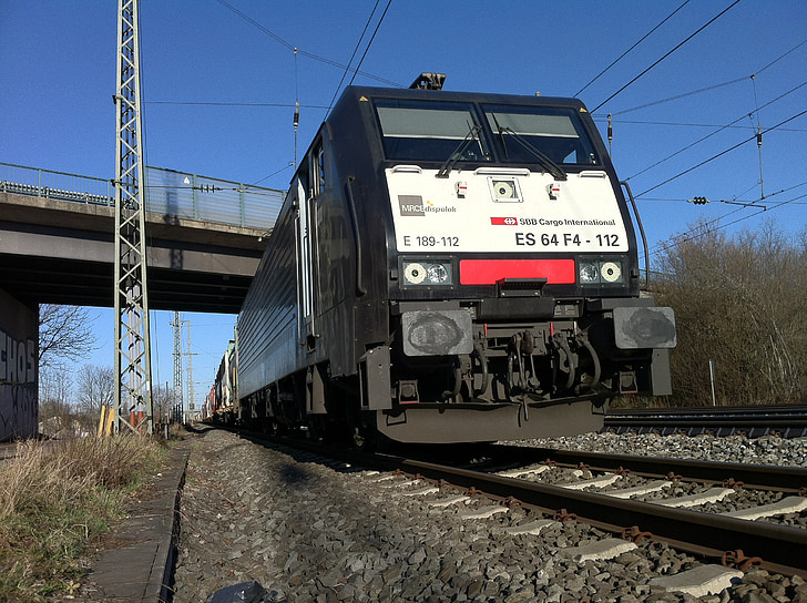 Railway, lokomotiv, 3-faset lokomotiv, SBB, jernbane, spor, grus
