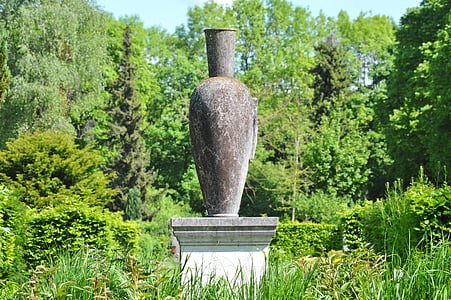 Vase, Skulptur, Steinfigur, Stein, Kunst, Kunstwerk, Steinskulptur