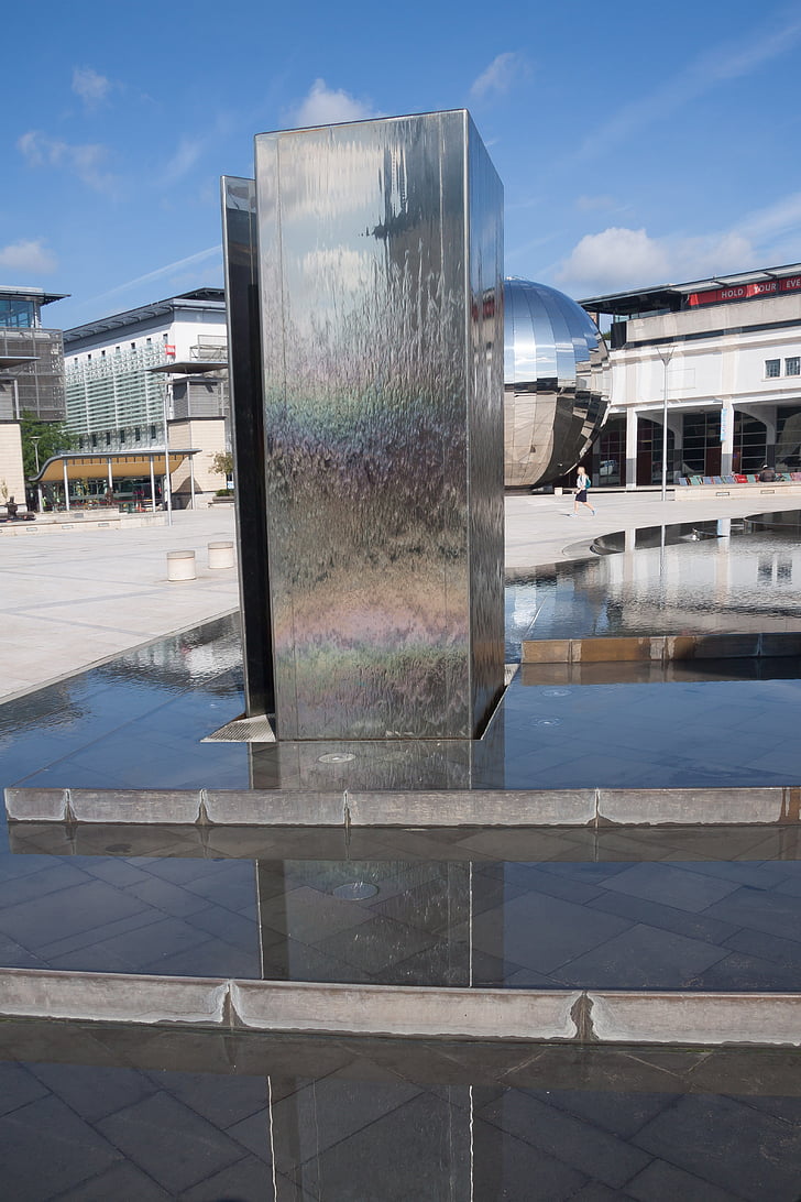 Millennium ruimte, Bristol, Engeland, fontein, Planetarium, glas, aluminium