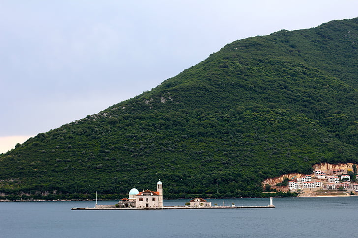illa, petit, l'aigua, llocs d'interès, vacances, Montenegro, Turisme