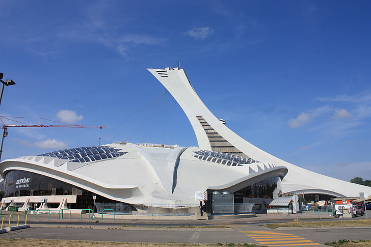 Montreal, Olimpiskais stadions, stadions, arhitektūra, ēka, lidmašīna, lidosta