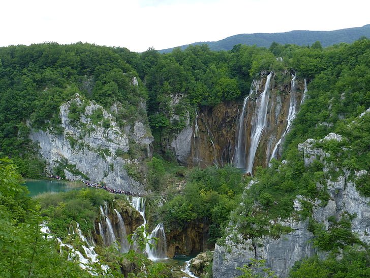 croatia, waterfall, nature