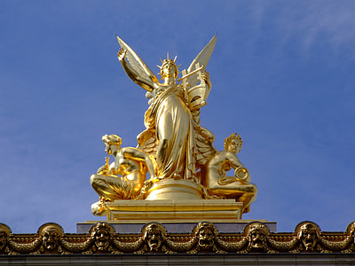Paryż, Francja, Rzeźba, posąg, Pomnik, Harmony, słynny