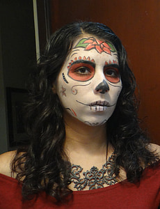 skull, day of the dead, mexico, death, calaca, women, tradition