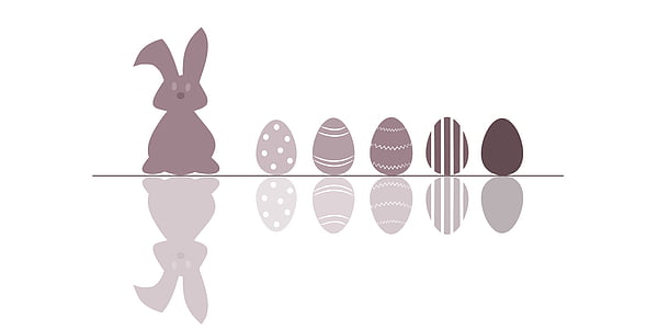 อีสเตอร์, กระต่าย, ไข่, กระต่ายอีสเตอร์, ฤดูใบไม้ผลิ, บัตรอวยพร, สัตว์