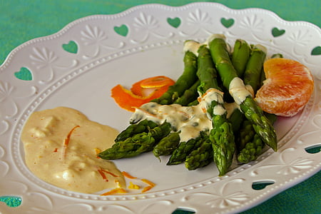 asparges, italiensk køkken, Italien, Piemonte, Piemonte, typisk opskrift, orange