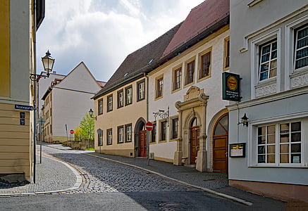 Zeitz, Sasko-Anhaltsko, Nemecko, staré mesto, stará budova, budova, Architektúra