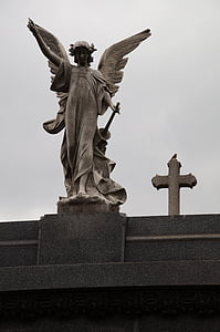 la recoleta, 布宜诺斯艾利斯, 公墓, 装饰, 宗教, 死亡, 石头