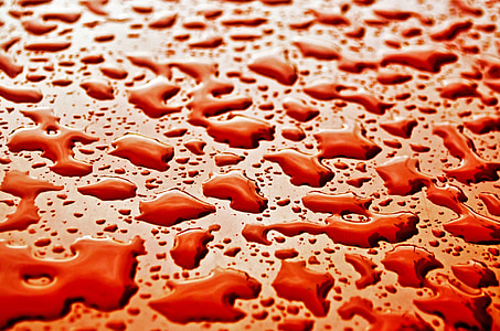 Wasser, Tropfen, nass, Makro, Hintergrund, Tapete, rot