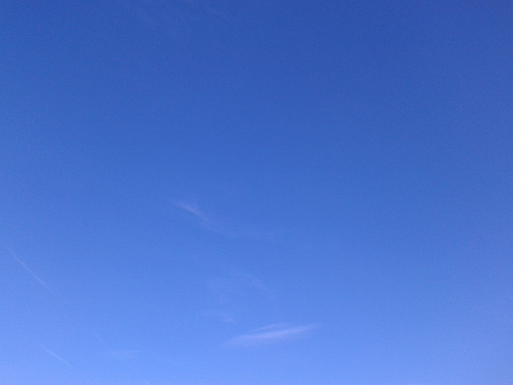 небе, облак, синьо