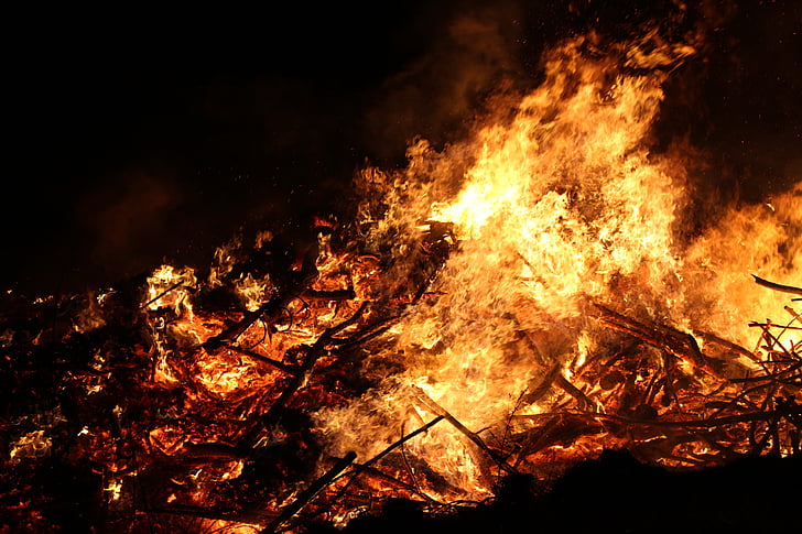 foc de Pasqua, foc, flama