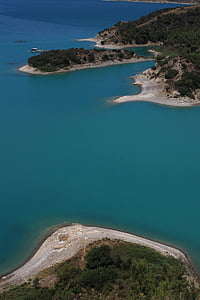 Lac, barrage de, arbre, nature, paysage, Adana, Turquie
