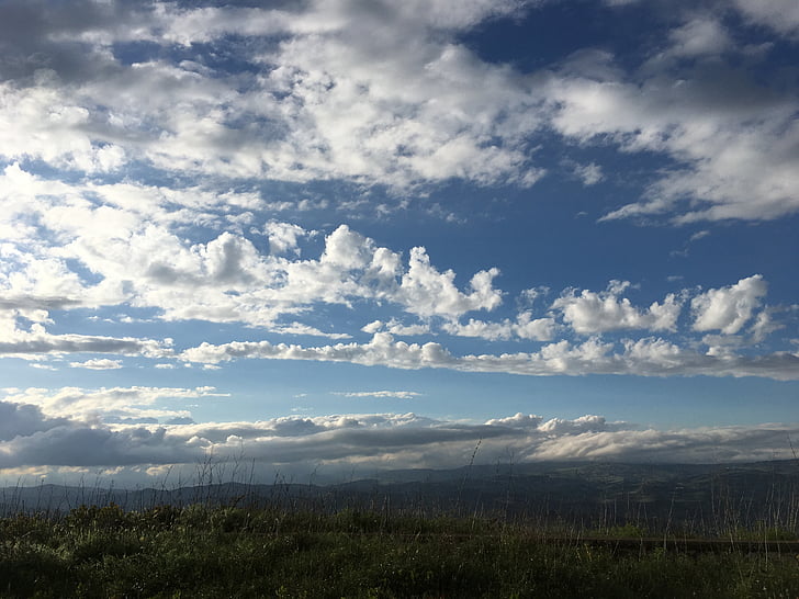 Sicilia, paesaggio, Nuvola, natura, cielo, relax