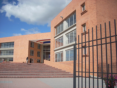 skolen, bygge, Bogotá, arkitektur, bygningen utvendig, innebygd struktur
