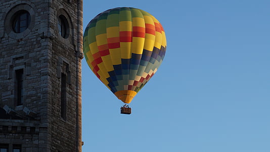 Leon, légballonok, utazás, hőlégballon, multi-színes, szállítás, repülő