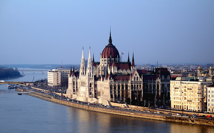 Hungría, Budapest, edificio, Parlamento