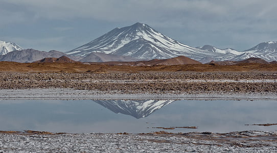 Aracar, berg, stratovulkaan, Andes, zout plat, de andes, Argentinië