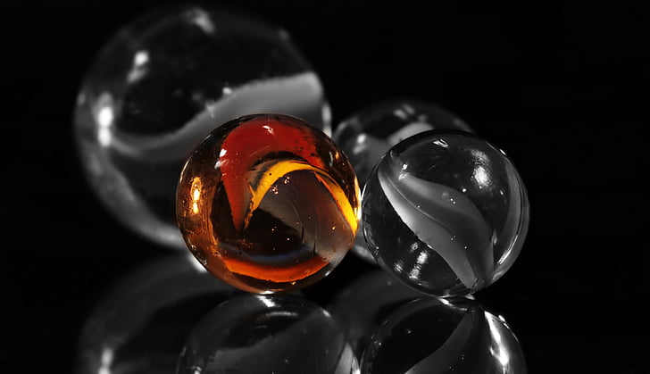 marbles, glaskugeln, glass marbles, about, color, s w, color key