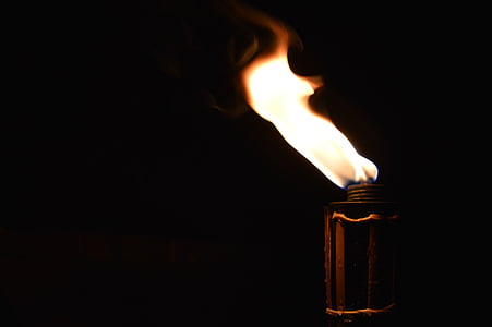 płomień, noc, odkryty, Latem, ogień - zjawisko naturalne, spalanie, ciepła - temperatury