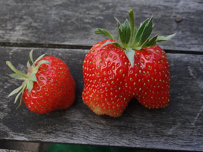 草莓, 浆果, 夏季, 新鲜, 成熟, 甜点