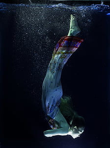 tangki, di bawah air, mendalam, seni rupa, fiksi, nafas, kehidupan
