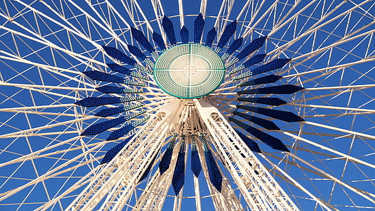 grande roue, Carrousel, Parc des expositions, fête foraine, roue, amusement