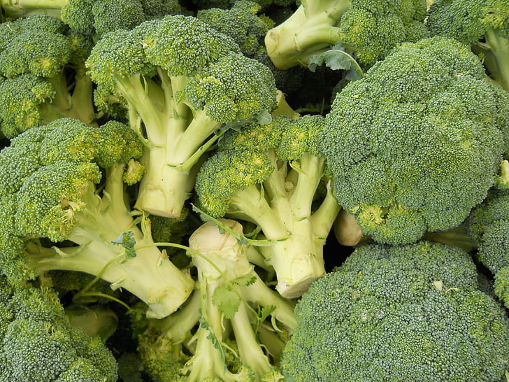 Brokkoli, roheline, toidu, terve, söömine, taimetoitlane, taimne