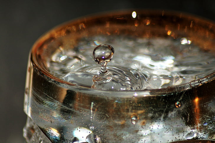 vand, drop, waterdrop, makro, flydende, boble, Ryd