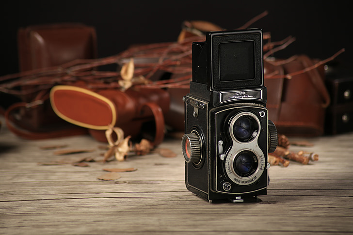twin-lens reflex aparat de fotografiat, ne Departamentul de imagistica, aparat de fotografiat vechi, Rolleiflex