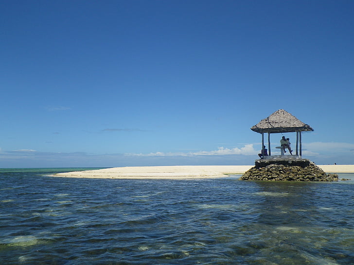 νησί pandanon, Φιλιππίνες, στη θάλασσα