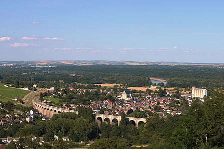 Sancerre, Loire, Luaros slėnis, Prancūzija, vyno regionas, vynai, tiltas