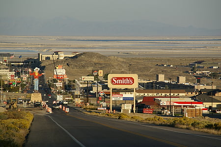 Wendover, Nevada, Sjedinjene Američke Države, pustinja, Bonneville, Stanovi, ulica