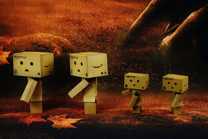 night hike, family, danbo, figures, funny, cute, no people