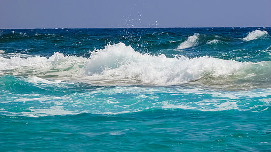 хвиля, пляж, бризок, Піна, Природа, енергія, потужність