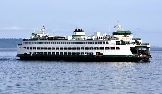 bateau, Ferry, Edmonds, État de Washington, banlieue, du Pacifique, voyage