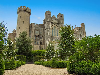 Château d’Arundel, l’Angleterre, Château, monument, tour, architecture, histoire