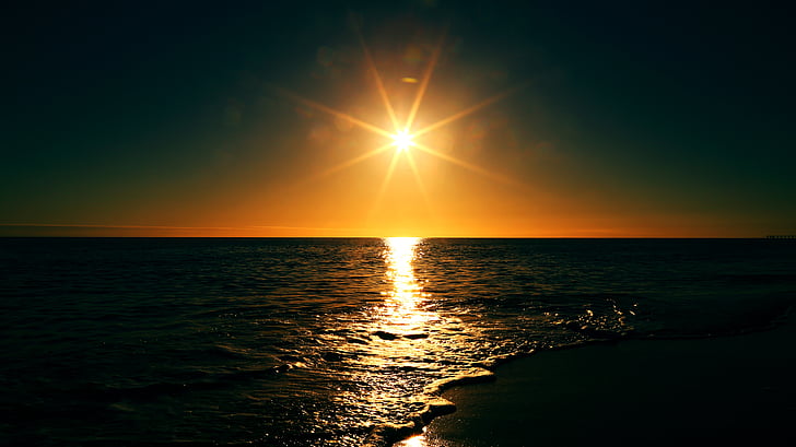 การถ่ายภาพ, rippling, ทะเล, พระอาทิตย์ขึ้น, พระอาทิตย์ตก, พลบค่ำ, ท้องฟ้า