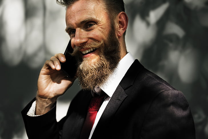 barba, negócios, pessoas de negócios, homem de negócios, comunicar-se, comunicação, conexão