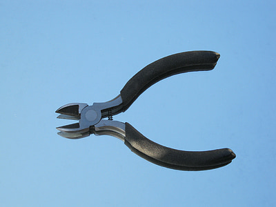 diagonal cutting pliers, pliers, open, tool, equipment, steel, work Tool