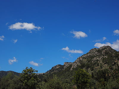 muntanyes, Finca raixa, Mallorca, muntanya, natura, a l'exterior, cel