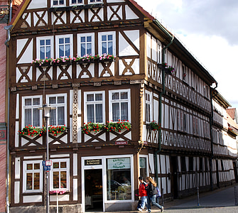 giàn, fachwerkhaus, phố cổ, trong lịch sử, fachwerkhäuser